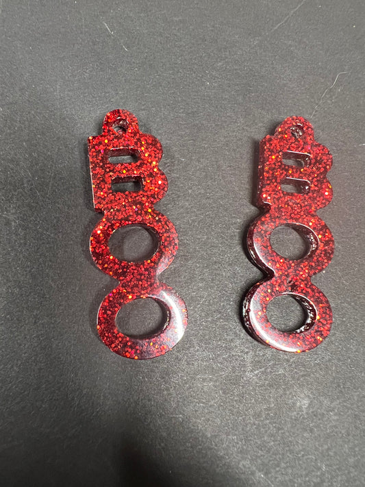 Glitter Halloween earrings