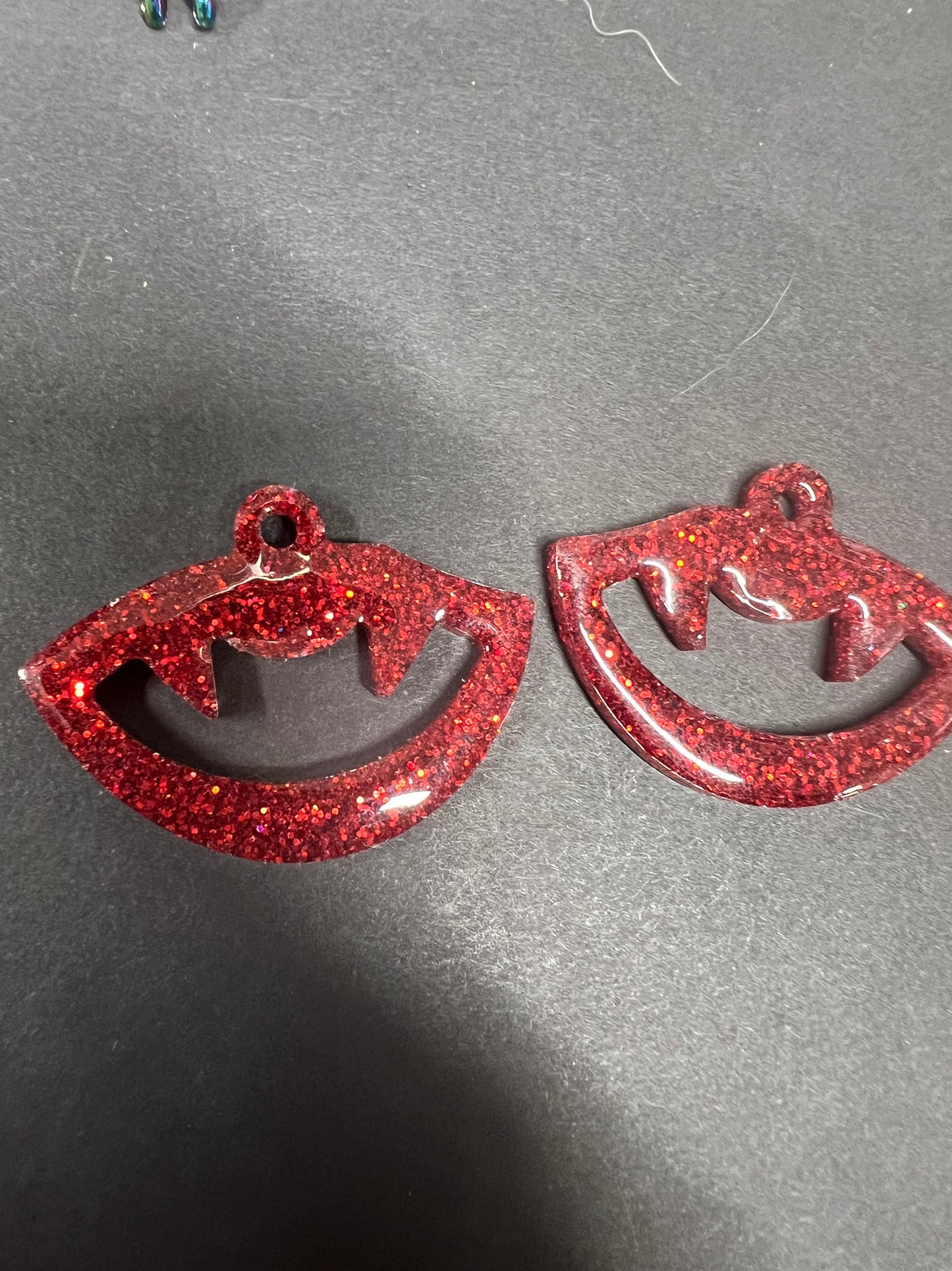 Glitter Halloween earrings