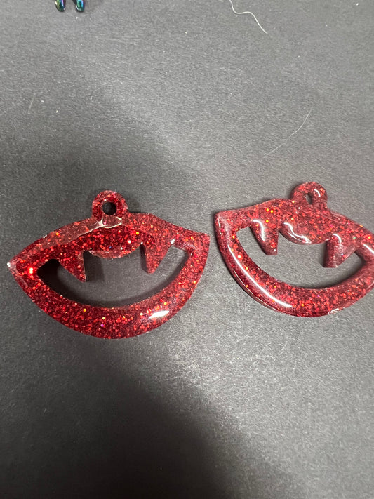 Glitter Halloween earrings