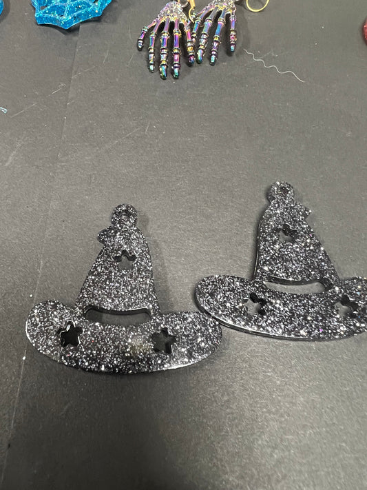 Glitter Halloween earrings