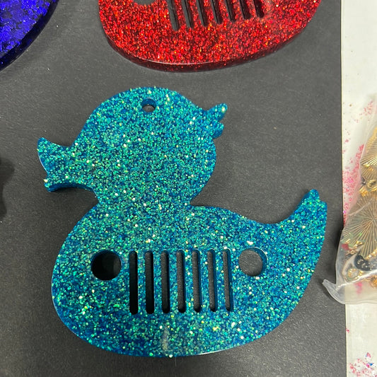 Jeep grill Duck keychain