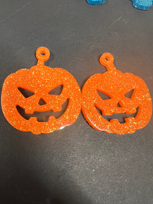 Glitter Halloween earrings