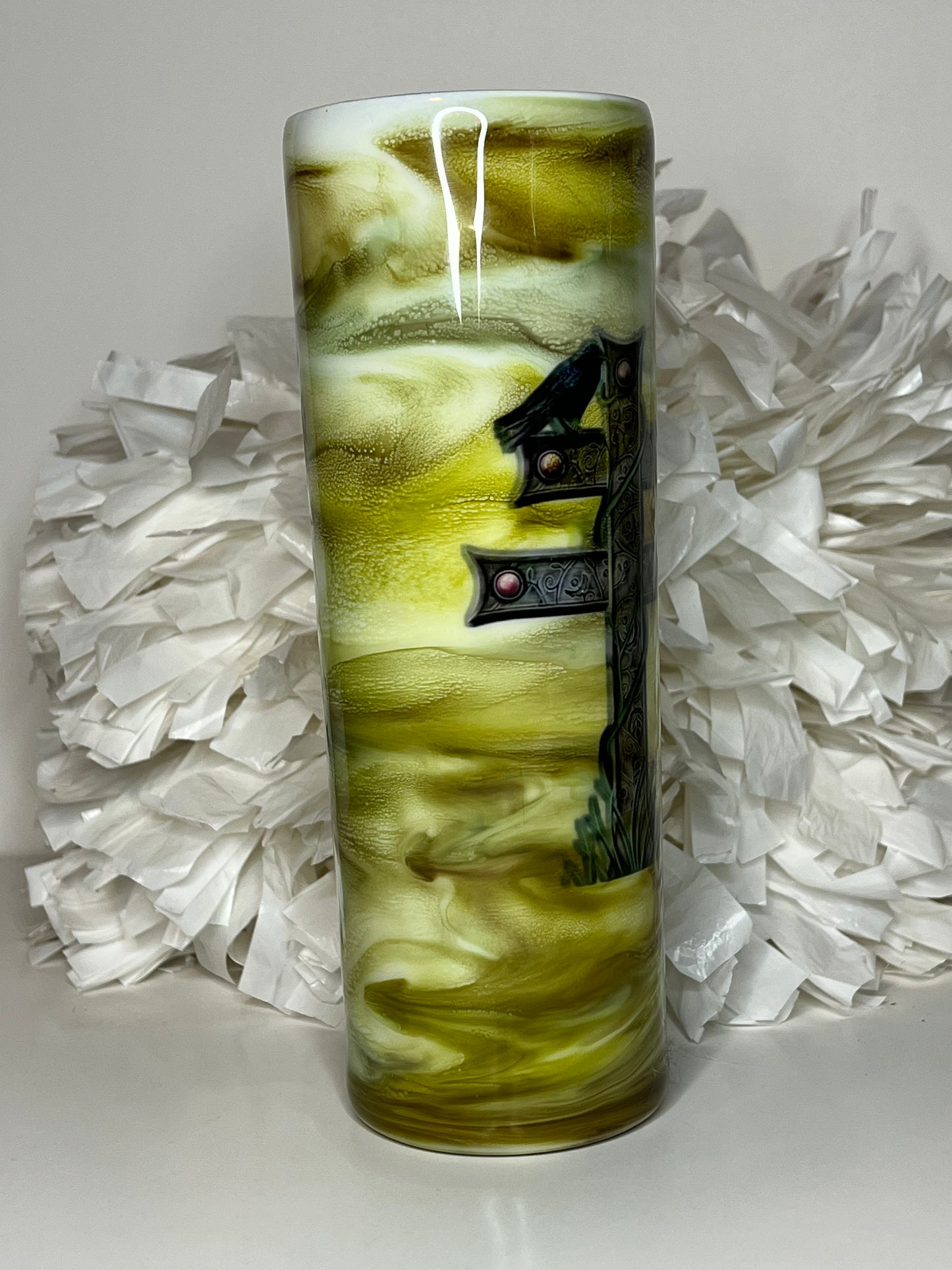 20oz skinny green