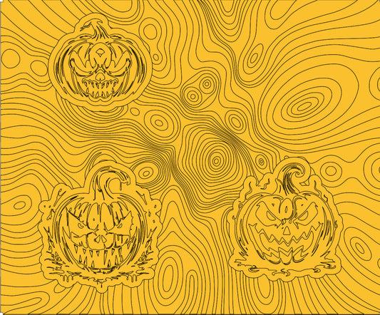 Crazy pumpkin wrap